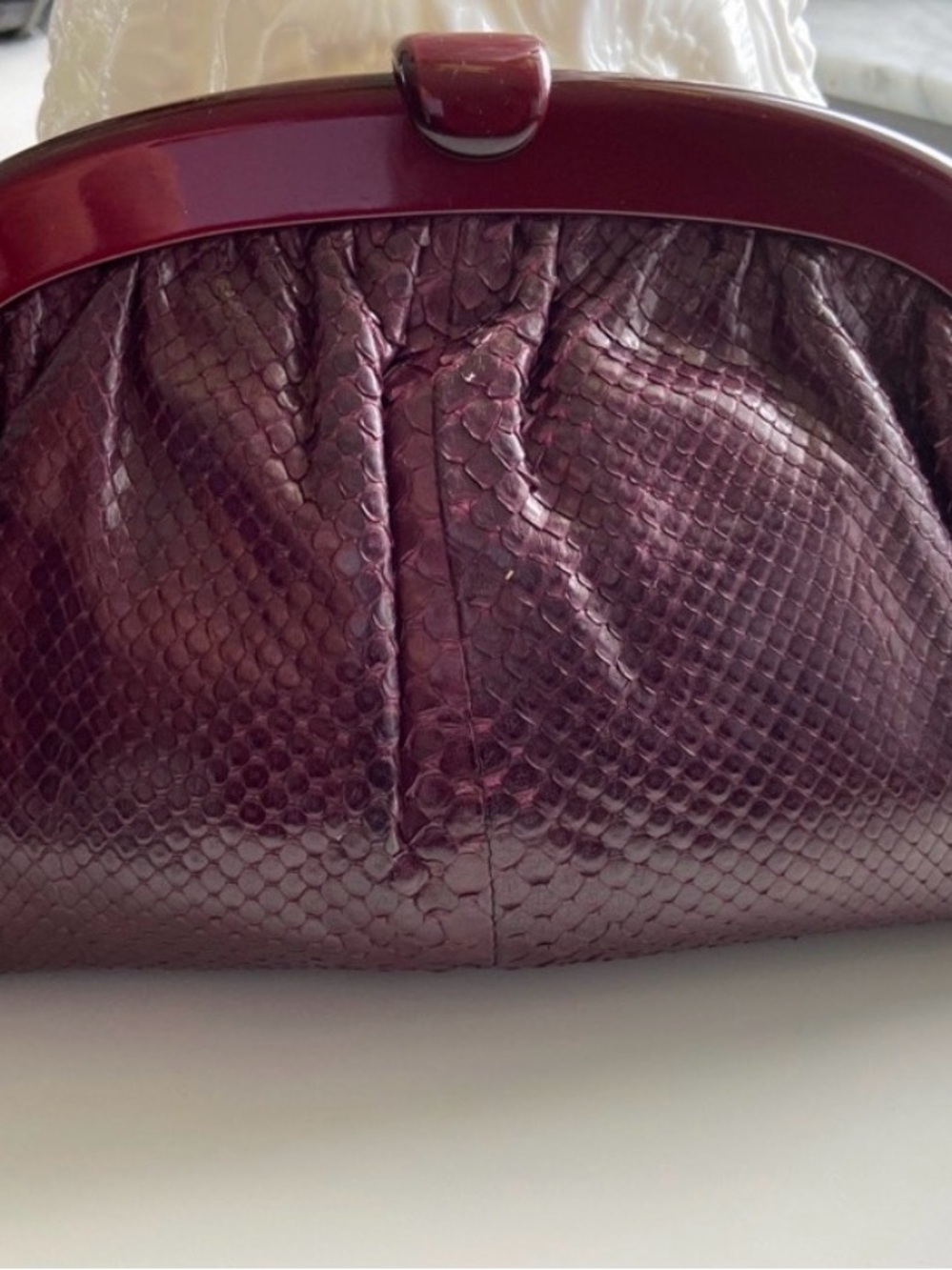 Bottega veneta snakeskin clutch - Picture 2 of 5